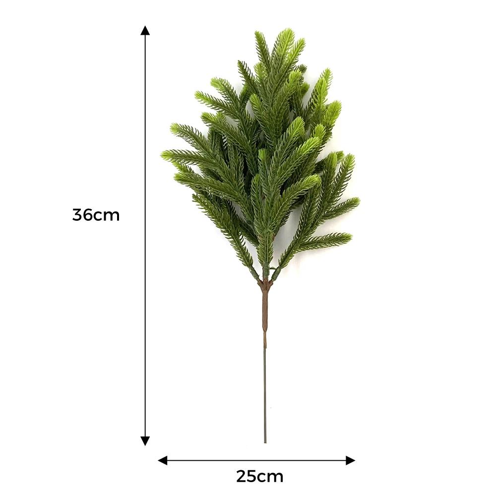 36/40/50cm Artificial Hanging Plant Pine Tree Branch for Christmas Tree DIY Garland Wreath Wedding New Year Home Table Setting