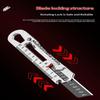 Utility Knife Heavy Duty All Steel Thickened Large Stainless Steel Wallpaper Knife Industrial Grade Durable Tool Holder