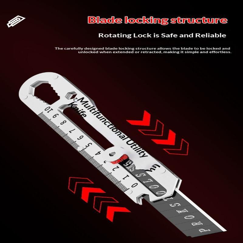 Utility Knife Heavy Duty All Steel Thickened Large Stainless Steel Wallpaper Knife Industrial Grade Durable Tool Holder