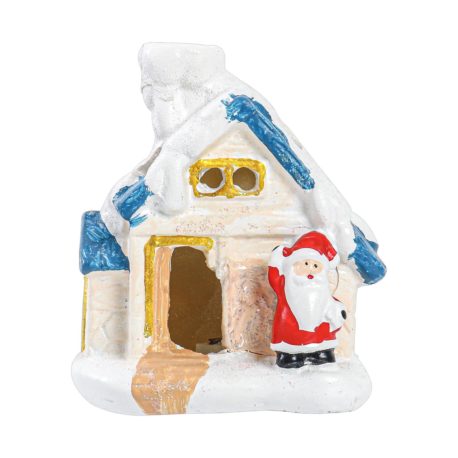 

Miniature Christmas Tree Decorations Christmas Scene Decorative Resin Ornaments One Size