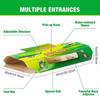10Pcs Set Cockroach Traps Ultra-Strong Adhesive Glue Roach Bug Traps Indoor Household Kitchen Pest Control Attractant