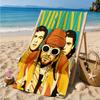 1PC Nirva-na Microfiber Beach Towel, Soft Lightweight And Quick-Dry, Ideal for Summer Travel, Beach Essential, Swimming Pool Gift