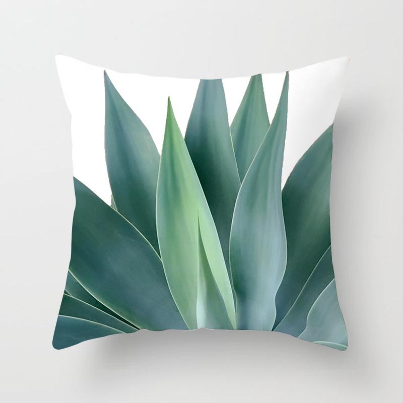 Ins Internet Celebrity Nordic Cactus Plant Peach Skin Car Sofa Pillow Cover Cushion Cover Home