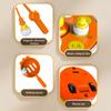 1 Set Chicken Launching Fishing Toy Rotating Turntable Cartoon Chick Bounce Catch Board Game Interactive Toddlers Educational