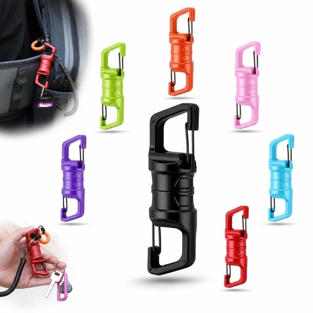Compact Lure Magnetic Telescopic Buckle Double-sided Magnet Multi-Function Carabiner Hiking Gear