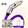 Fast Charging Data Cable 240W Thickened Silicone Charging Cable Multi-Protocol Data Transfer Cable for IPhone Tablets