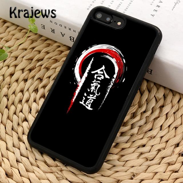Krajews Japan Martial Aikido Telefon Fall Abdeckung Für iPhone 14 5 SE 6s 7 8 plus XR XS 11 12 13 pro max Samsung Galaxy S21 S22ultra