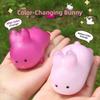 Color Changing Rabbit Pinch Le Rebound Squeeze Color-changing Toy Sensory Toy  Uncompressed Toy