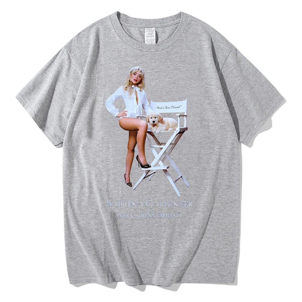 Sabrina Carpenter Best Friend Tshirt Unisex Summer Female Y2k Clothing Unisex Cotton Harajuku Fashion Casual Streetwear Tees Tops