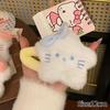  Cartoon Hairband Face Wash Makeup Hairband  Kuromi Plush Absorbent Headband Plush Towel Headband Decoration