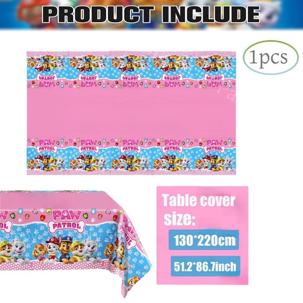 New PAW Patrol Birthday Party Decorations Dog Skye Balloons Plate Tablecloth Gift Bag Baby Shower Kids Party Supplies Toys gifts