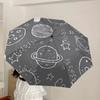 1pc Space Doodles Automatic Folding Umbrella, Casual Outdoor Accessory, Birthday Festival Gift yy251126115