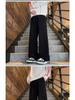 Unisex Retro Jacquard Corduroy Straight-Leg Wide Sweatpants - Autumn/Winter Student Style