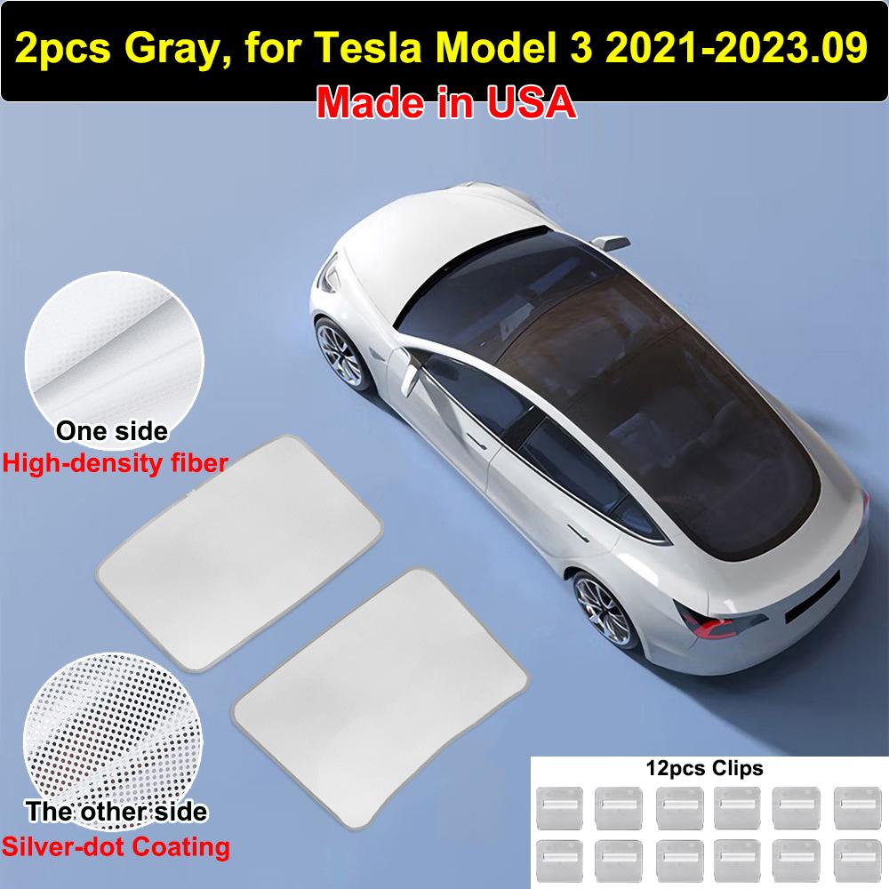 Car Sunroof Sunshade for Tesla Model 3 Highland 2024 2025 Glass Roof Sun Shade Cover UV Blinds Protector Kids M3 2023 Accessory