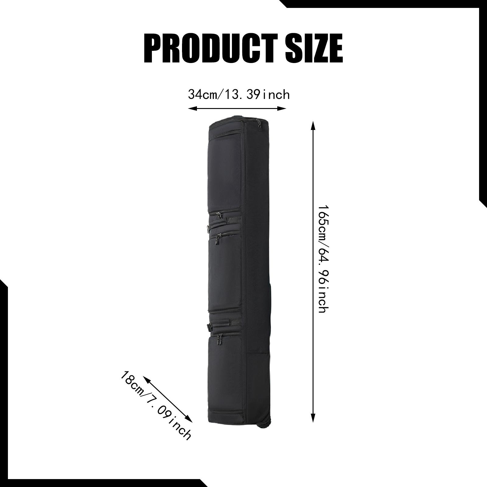 Rolling Ski Backpack Storage Container Tote