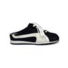 Retro inner height-increasing mesh bag head half slippers women's one-pedal lace-up board shoes