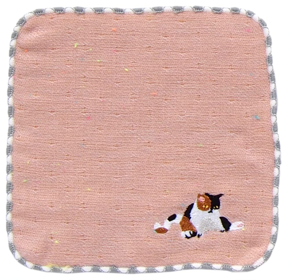 

Tanaka Sangyo Имабари Полотенце ЛЕНИВЫЕ ЖИВОТНЫЕ Розовый mama&me Детский Носовой платок, (Кошка), 16x16см, MM2201-0060-43