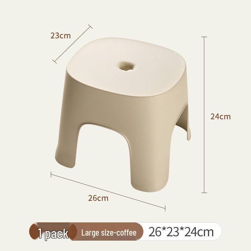Thickened Non-slip Plastic Footrest Stool for Kids and Adults - Ideal for Bathrooms and Entryways