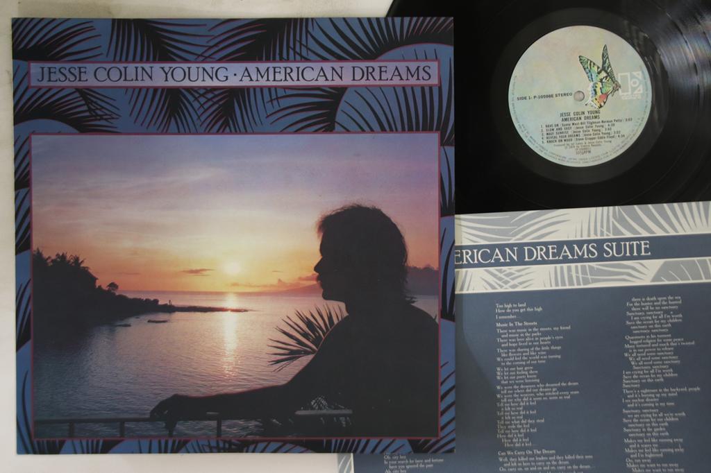 LP Record JESSE COLIN YOUNG - American Dreams P10598E ELEKTRA 1978 Japan Rock Used