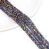 Oval Faceted Gold-Edged Glass Crystal Rice Beads for Jewelry Making
