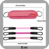Training Bands Ankle Grips for Pulling Gym Legs Pink 2 Pcs