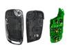Compatible Folding Key for DS XTLC4L Model: 3-Button Remote Control, 433MHz, 46 Chip