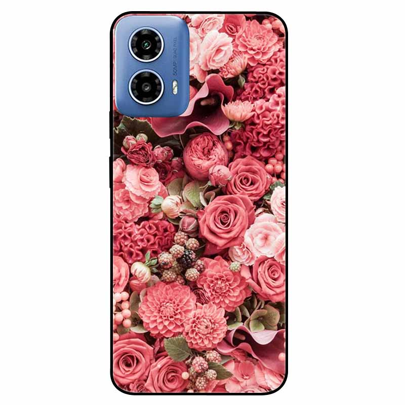 For Moto G34 5G Case G 24 Soft Silicone Fashion Animals TPU Bumper for Motorola Moto G24 G04 Painted Phone Covers Luxury Capa