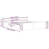 VidaXL Bed Frames Headboard and Footboard Grey Sonoma 200x200 Cm 3203738