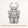 Crusader Ornament Tabletop Decoration Copper Handle Piece Creative Armor Figure Metal Figure Merchandise Souvenirs