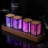 E-commerce Desktop Nixie Tube-Style Alarm Clock with Network Sync and Timer, Creative Design, No Assembly Required