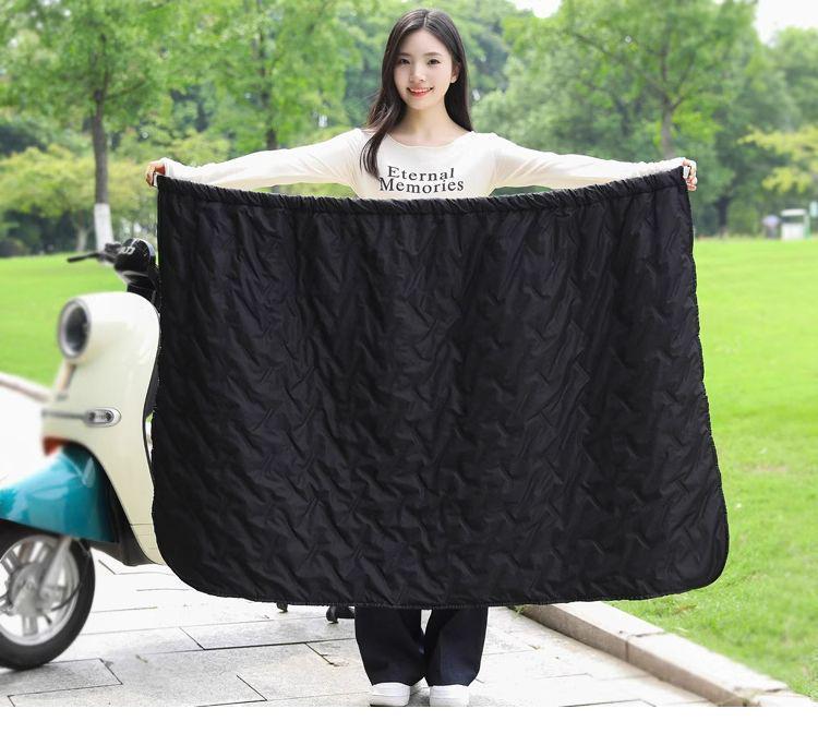 Winter Windproof Fleece-Lined Skirt for Leg and Knee Protection - Unisex Warm Riding Gear