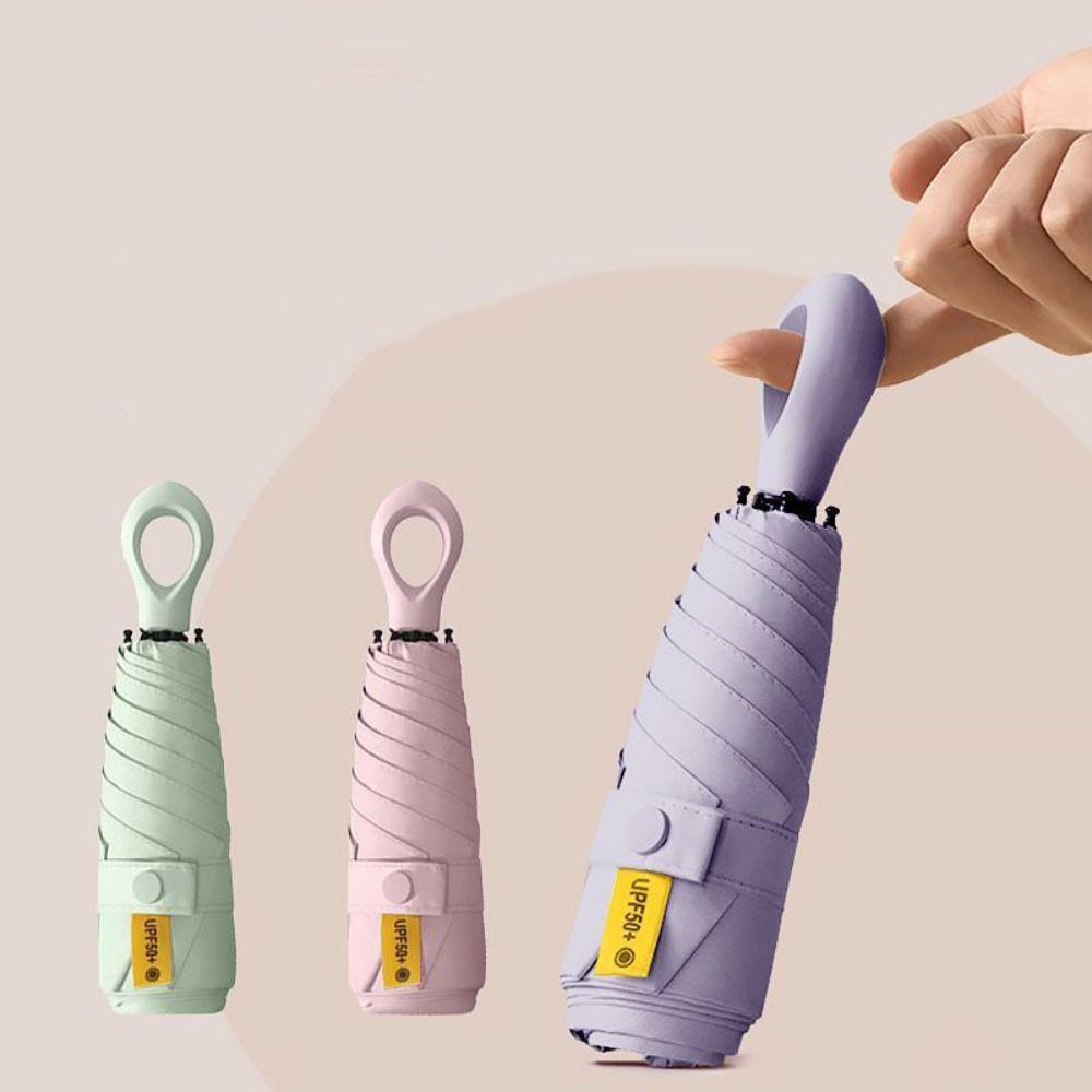 Anti UV Portable Rain Umbrella Windproof Sun Shade Pocket Parasol Mini Sun Umbrella  Student