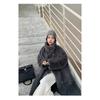 VAYLA Damen Kunstpelz Lange Mäntel Jacken Stehkragen Mantel Dick Warm Y2k Streetwear Jacke Elegant Arbeit Freizeit Oberbekleidung Herbst Winter