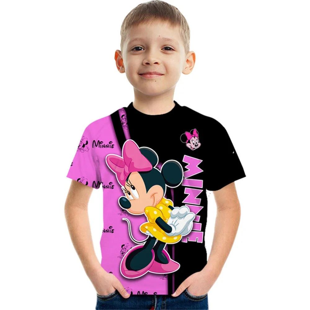 Lovely Mickey Mouse Kids' T-shirt Fashionable & Soft for Summer Casual Wear