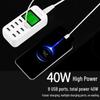 8-Port Multi-Function USB Charger Adapter 5V2.4A