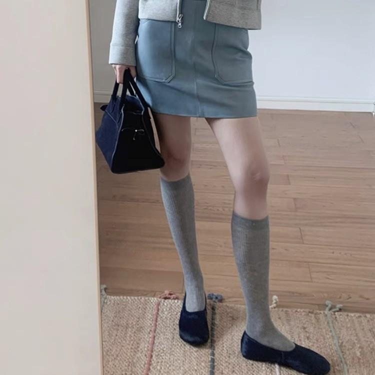 Shallow single shoes women's niche simple horse hair flat-bottomed versatile lazy shoes fashionable grandma shoes