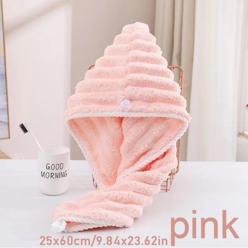 Ultra fine fiber towel wrapped and thickened Ladies' dry hair cap Thick and highly absorbent headscarf for wiping hair