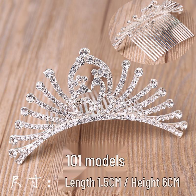 Korean Bridal Rhinestone & Pearl Hair Comb