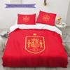 Set Copripiumino Trapuntato con Fantasia La Roja Decorazione per la Casa Regalo (1 * copripiumino + 2 * federe senza imbottitura)