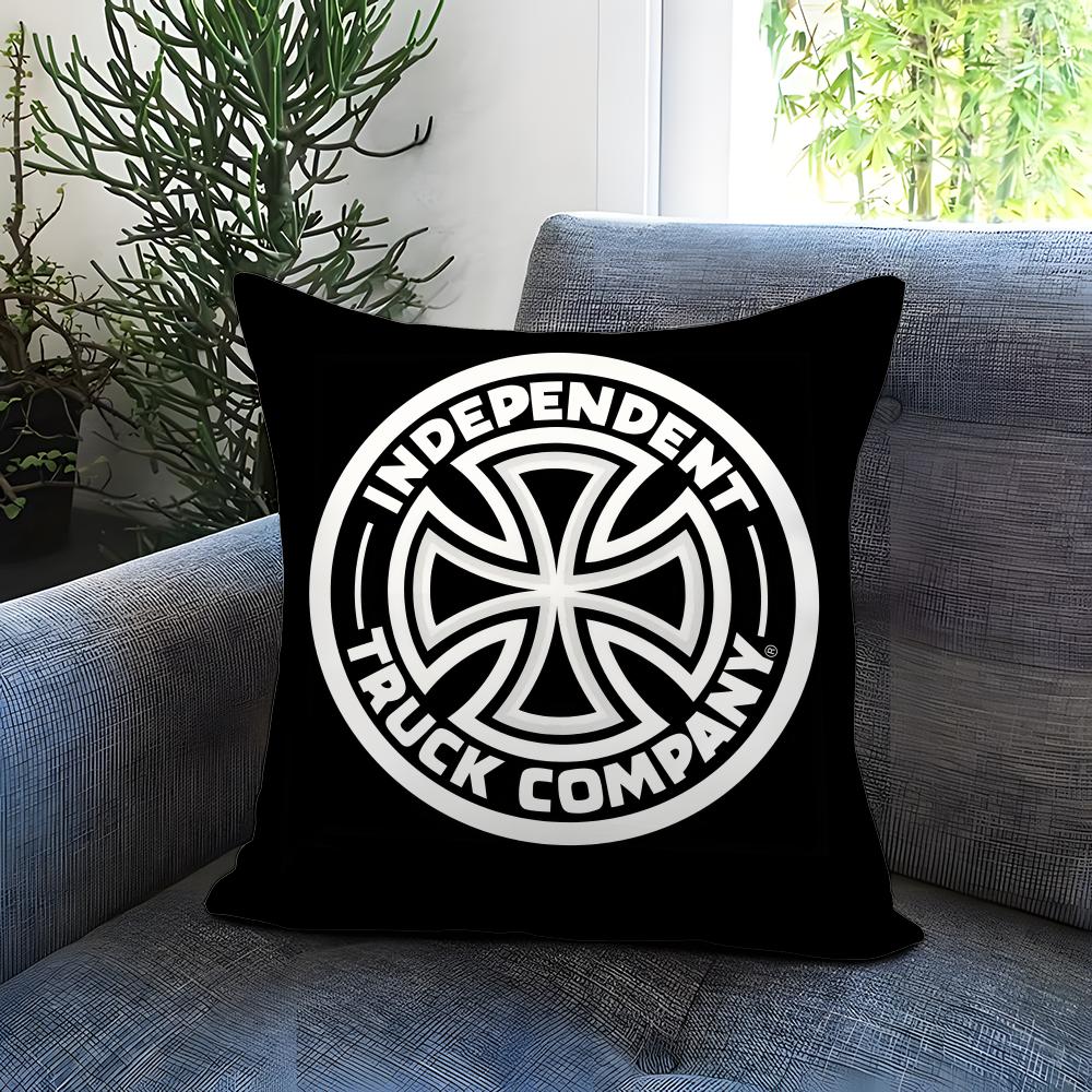 Stylish IIIndependent Skateboardses Cushion Cover Comfortable Reversible Pillow Cover Ideal for Car Sofa Bedroom Beyond