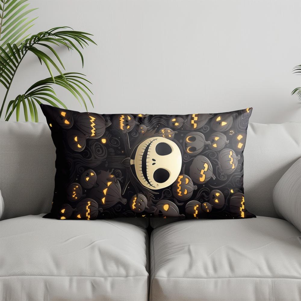 Home Decor Happy Halloween Spider Web Pillow Suitable For Sofa Bedroom Car Pillow Cover Cushion Rectangular Back Cushion