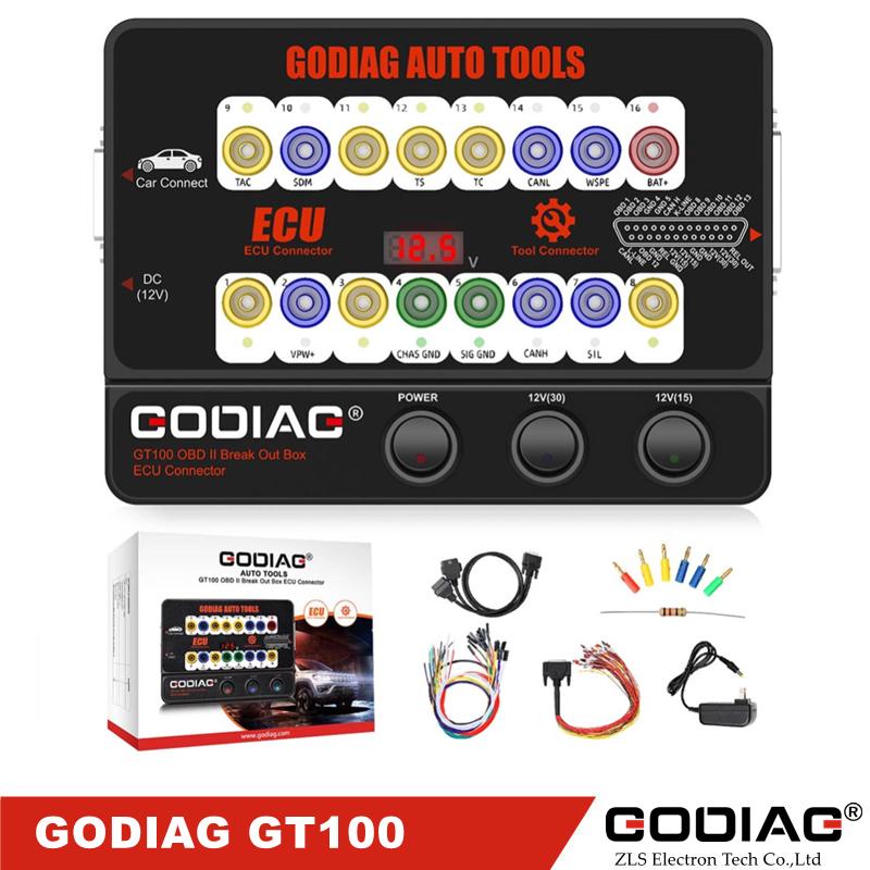 

GODIAG GT100+ GT100 Pro ECU Connector OBDII Break Out Box for BMW FEM/BDC CAS4/CAS4+ Test Platform for VVDI2/IM608/K518ISE EU PLUG 220V
