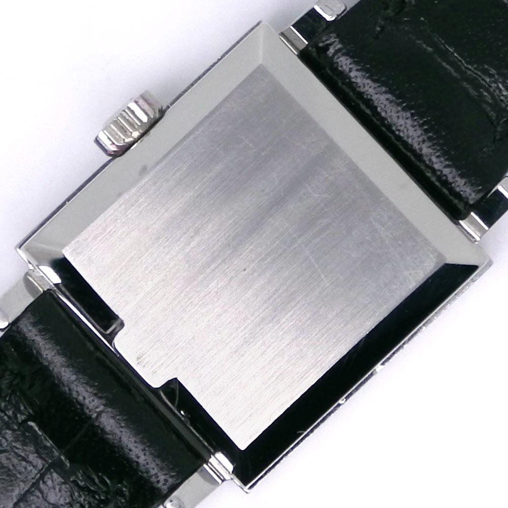 Omega ჟენევის საათები cal.1070 ვერცხლის ციფერბლატი უჟანგავი ფოლადი/დაჭედილი ტყავი მექანიკური ქალის მეორადი