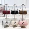 Nieten-Kreuz-Achseltasche Damen-Schultertasche
