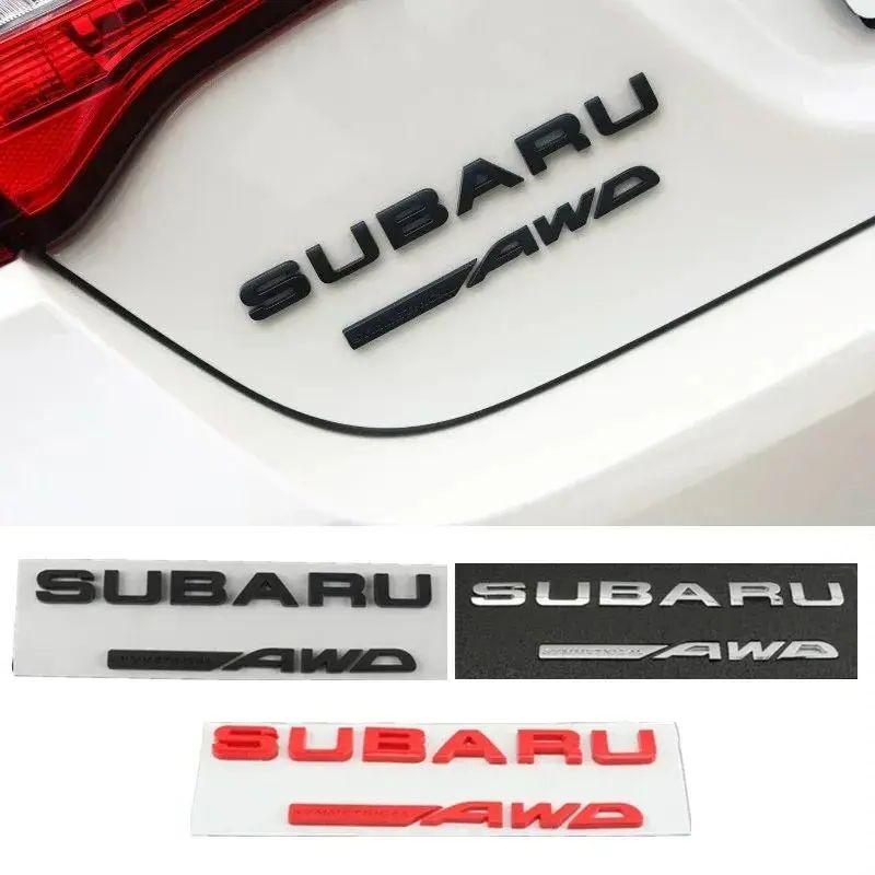 For Subaru WRX BRZ STI XV FORESTER IMPREZA LEGACY OUTBACK Auto Body Tail Letter Badge Decal ABS Car Rear Trunk Sticker Emblem vg5