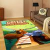 3D Grizzy and The Lemmings Cartoon Carpet Rug for Bedroom Living Room Sofa Home Decor,kids Game Area Rug Non-slip Floor Mat Gift