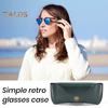 Jednoduché pouzdro na brýle Vodotěsné úložiště na brýle Lehké přenosné Vintage styl Kapsička na brýle do kapsy Domácí potřeby