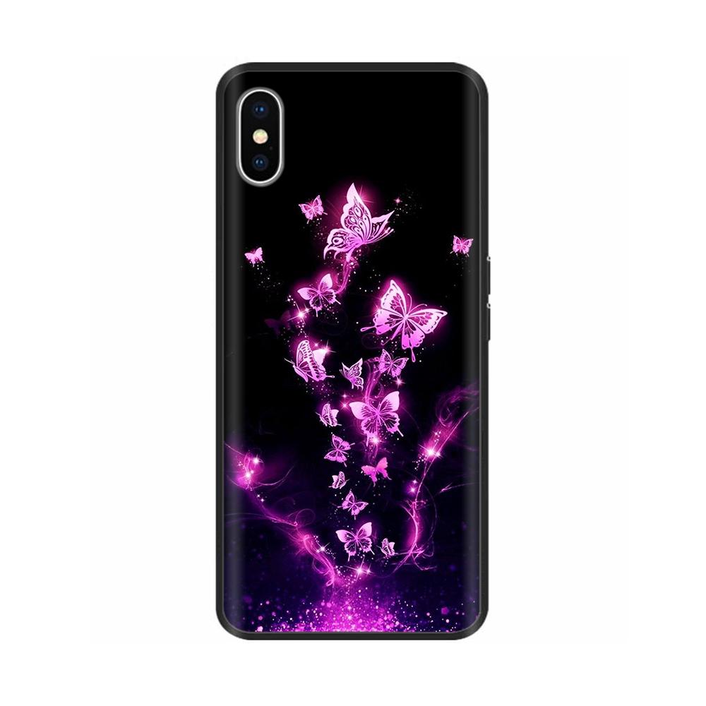 For iPhone X XS Flowers Soft TPU Silicone Phone Cases Shockproof Cover For iPhone X Xs Max XR Soft Liquid Housing Fundas Capa