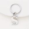 Letter Keychain, Personalized Pendant, Stainless Steel DIY Combination Keychain Accessory