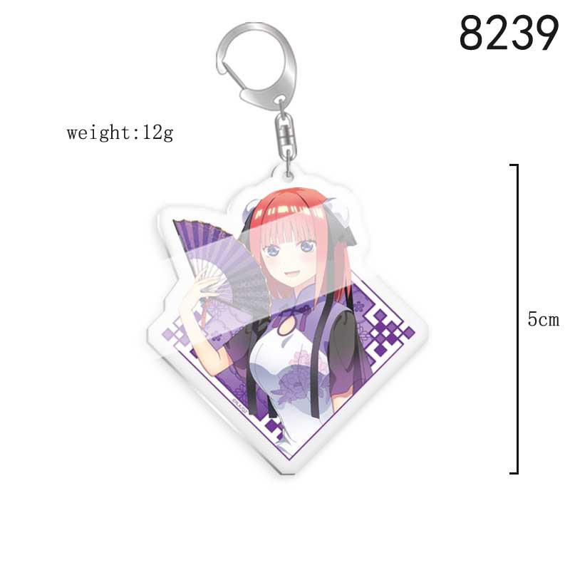 Quintessential Quintuplets Braut Nakano Miku, Nino, Itsuki Rucksack Anhänger Schlüsselanhänger Custom Design white